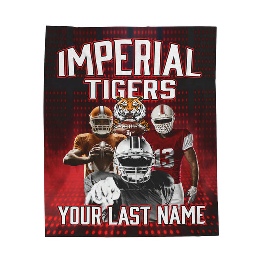 Custom Imperial Tigers Fan Blanket