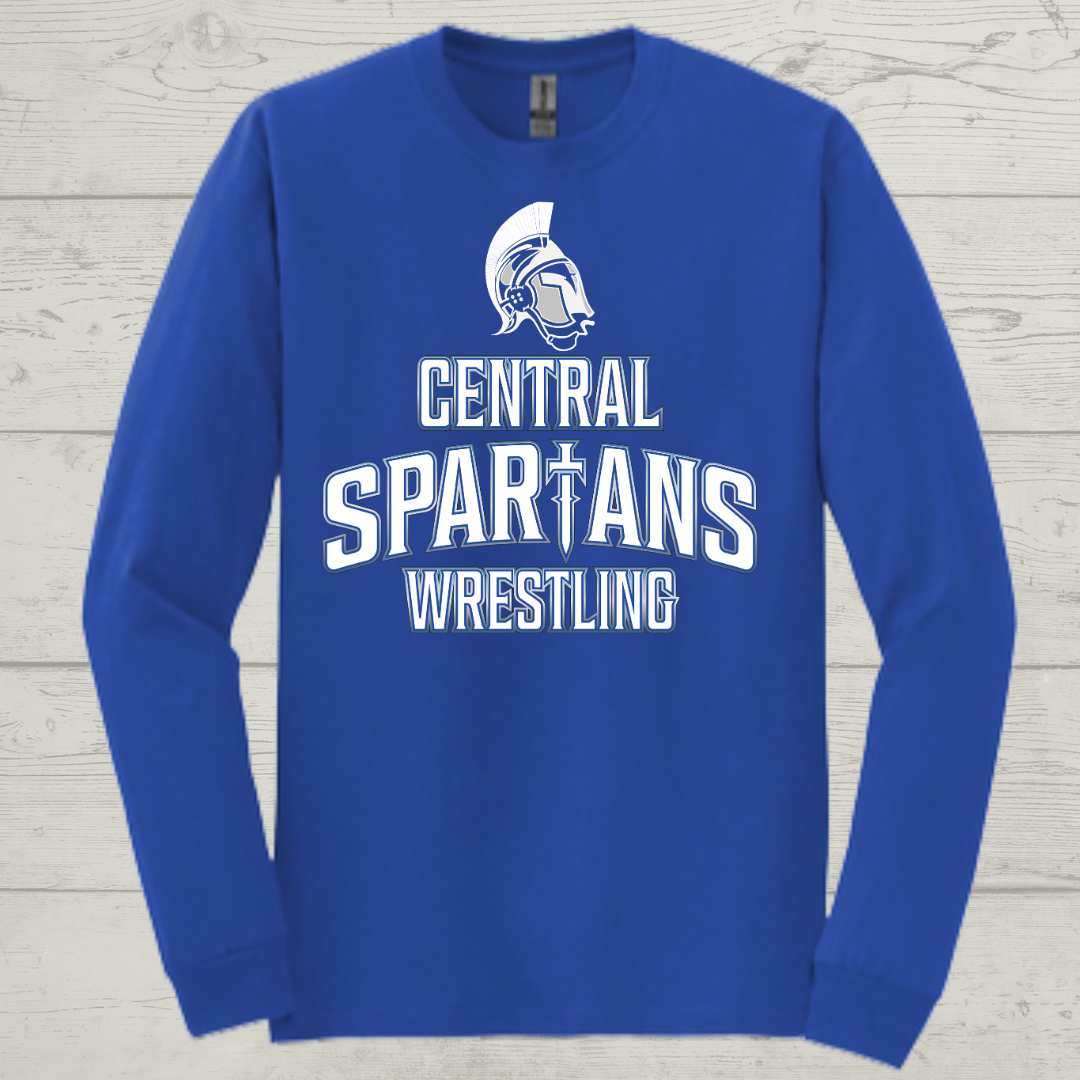 Central Spartan Wrestling Long Sleeve Shirt