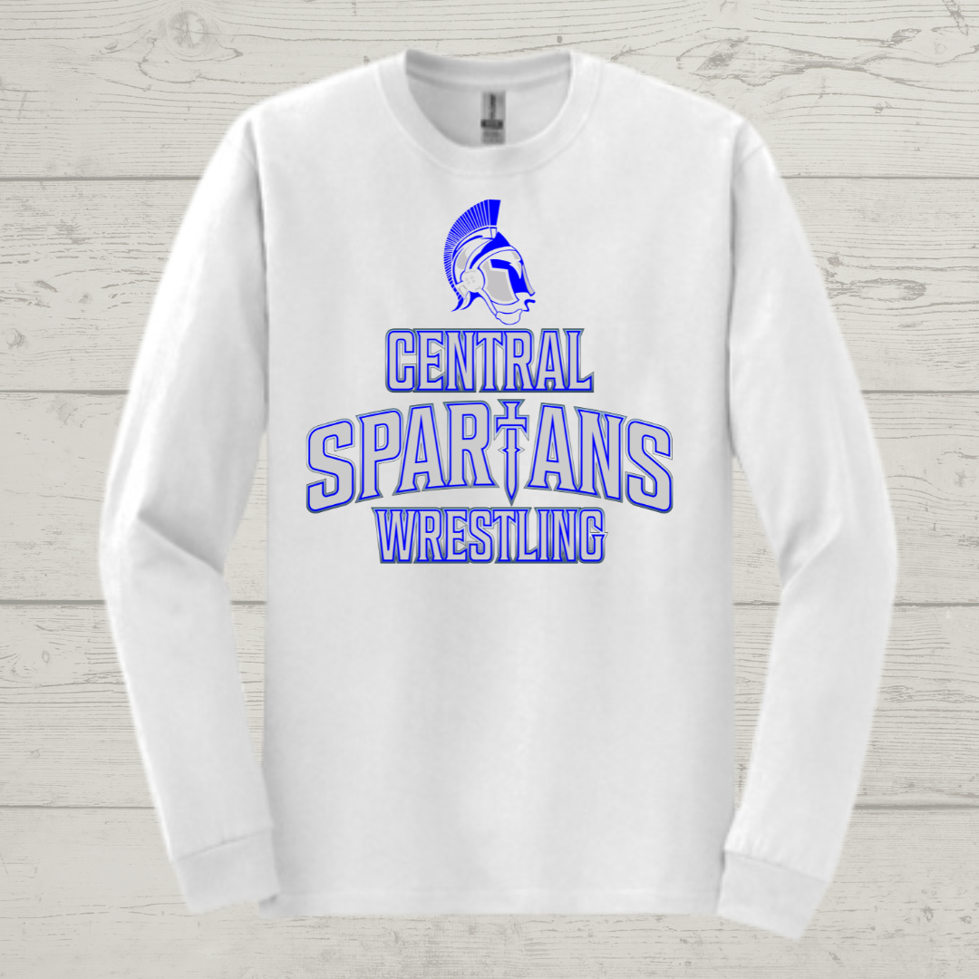 Central Spartan Wrestling Long Sleeve Shirt