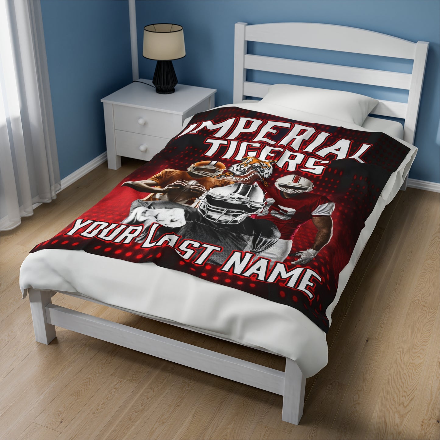 Custom Imperial Tigers Fan Blanket