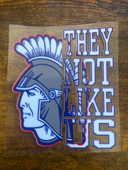 Central Spartans “They Not Like Us” Stickers: Represent Your School!