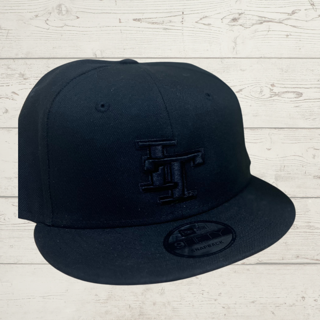 Black New Era 9Fifty Snapback Cap with Black Imperial Tiger 3D Puff Logo